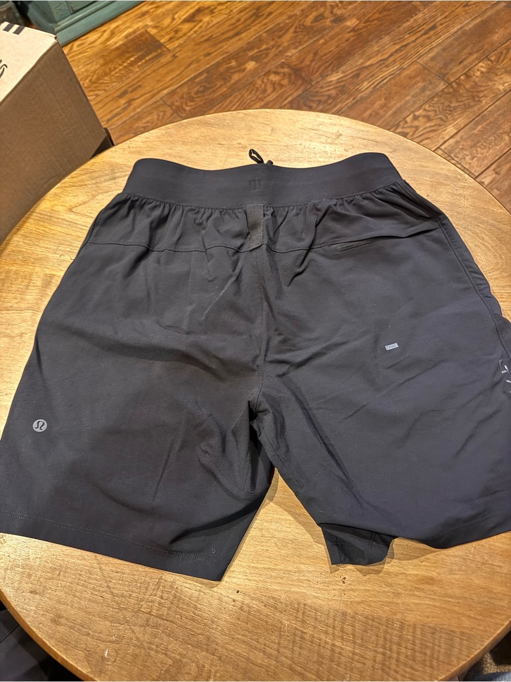 Lulu Men's Performance Drawstring Athletic Shorts - Black